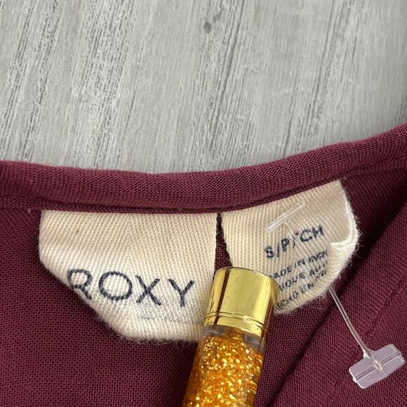 Roxy Traveler Long Sleeve Crochet Lace Pullover Empire Waist Pullover Dress - Picture 6 of 12